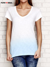 Niebieski-t-shirt-ombre